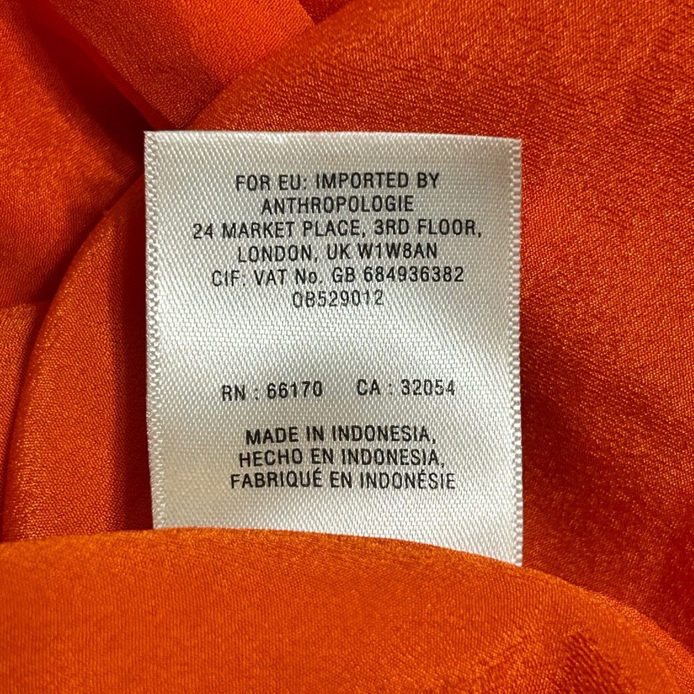 Anthropologie livia halter print medallion motif Orange Floral Mini Dress 10 - Picture 12 of 14